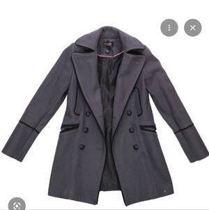 Victoria's Secret Charcoal Double-Breasted Peacoat